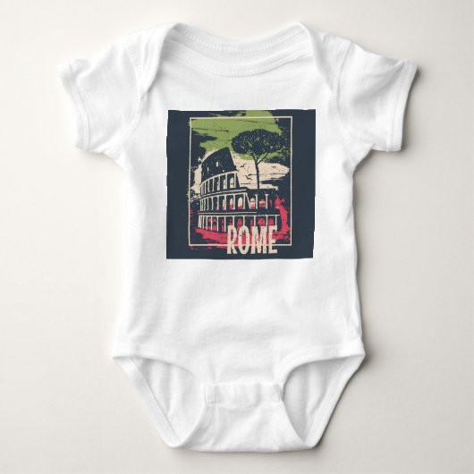 Body Typographie de Rome : Poster Tour Eiffel. (Devant)