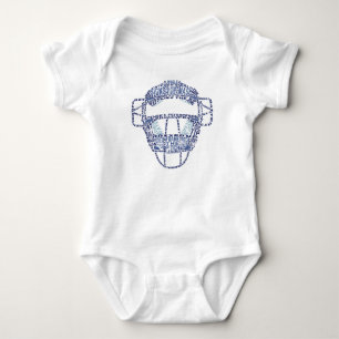 Body Typographie du masque de baseball