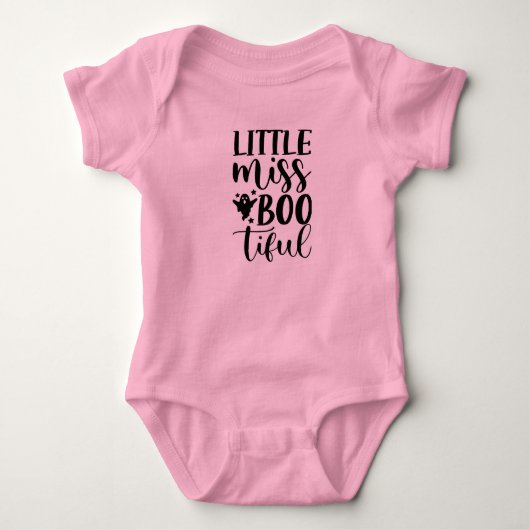 Body Typographie Halloween "Little Miss Bootiful" (Devant)
