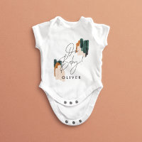 Typographie moderne Cadeau de fête pour bébé Oh ba