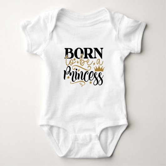 Body Typographie « Née pour être une princesse » (Devant)