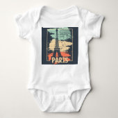 Body Typographie parisienne : affiche Eiffel abstraite. (Devant)