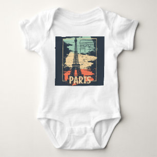 Body Typographie parisienne : affiche Eiffel abstraite.