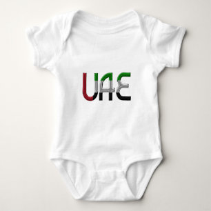 Body UAE United Arab Emirat Flag Colors Typografy
