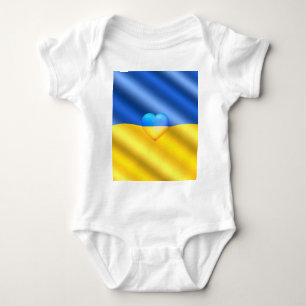 Body Ukraine Freedom Heart Ukrainien Drapeau Bodysuit b