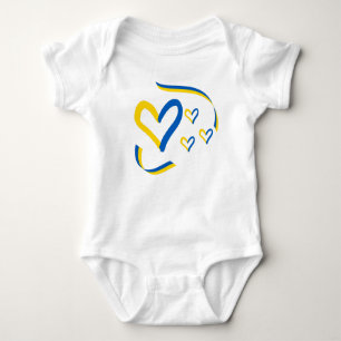 Body Ukraine Hearts Baby Bodysuit