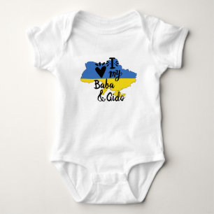 Body Ukrainien Baby I Love My Baba and Gido Clothing