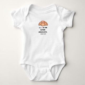 Body Un Amour pour Manger des Croissants - Bébé Pâtisse