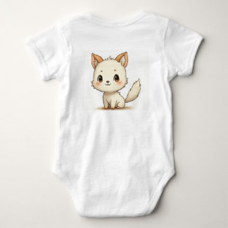 Body un chien mignon et des vêtements pour bébé