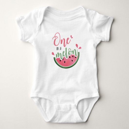 Body Un dans une pastèque Melon Watermelon 1er annivers (Devant)