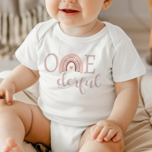 Body UN derful 1st Birthday Onsie, Baby girls First