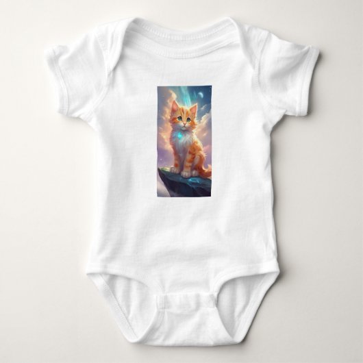 Body Un dessin animé anim chat design Babysuit une pièc (Devant)