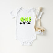 Body Un joyeux Gal 1er Anniversaire Vert Sourire