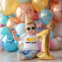 Un joyeux Mec 1er anniversaire Orange Smiley