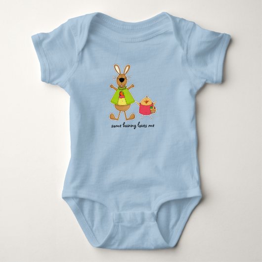 Body Un Lapin M'Aime. Carrosserie pour bébés de Pâques (Devant)