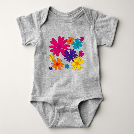 Body Un lit fleuri de fleurs marguerites (Devant)