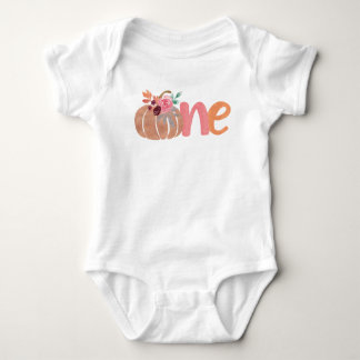 Body Un petit Citrouille Boho Floral 1er anniversaire