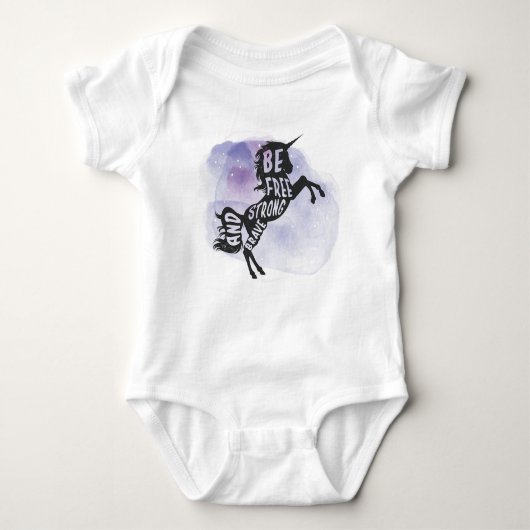 Body Unicorn Lover Art Feed Magical Baby Bodysuit (Devant)
