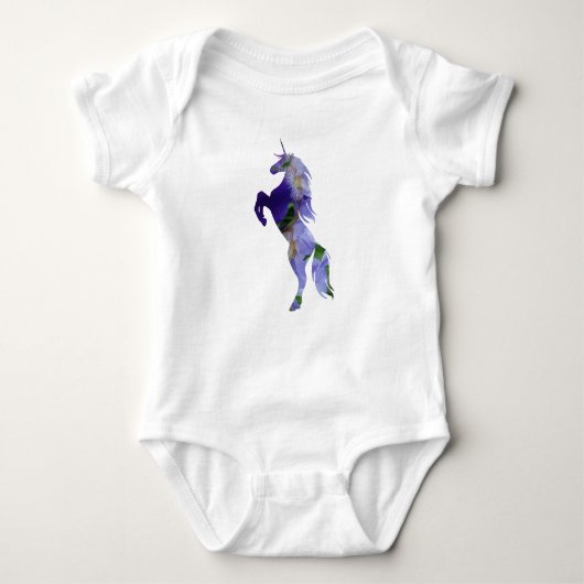 Body Unicorn Vieux Scooter Baby Jersey Bodysuit, Blanc (Devant)