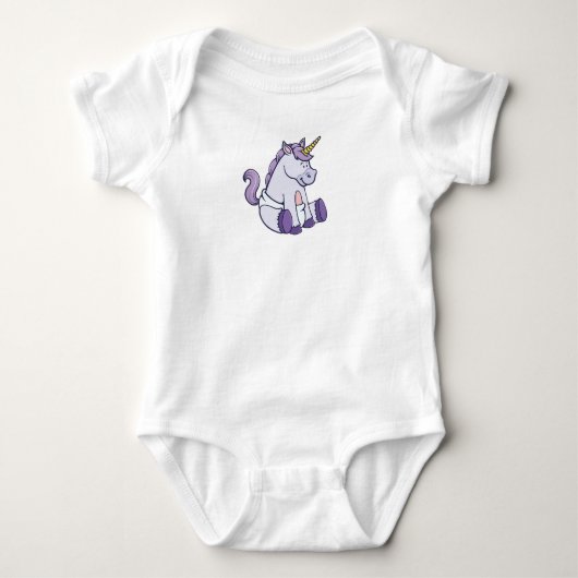 Body Unicorne bébé personnalisable (Devant)