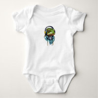 Urban Groove : Grenouille colorée avec casque