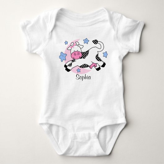 Body Vache au-dessus de bébé de lune (Devant)