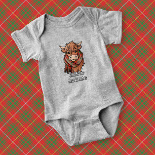 Body Vache des Highlands avec écharpe tartan Bruce