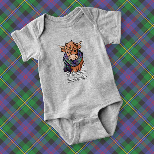 Body Vache des Highlands avec écharpe tartan Malcolm