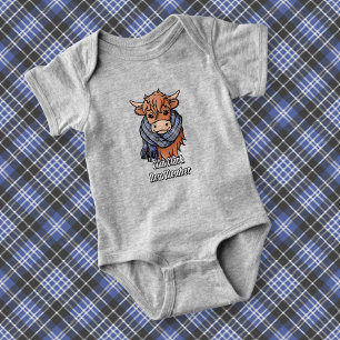 Body Vache Highland avec Clark Tartan Scarf