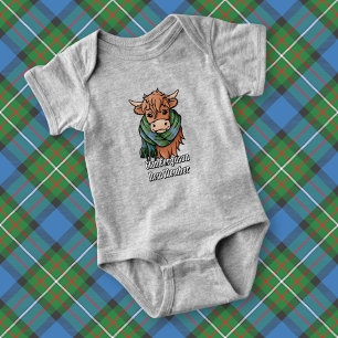 Body Vache Highland avec Écharpe Tartan Ferguson