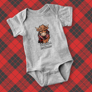 Body Vache Highland avec MacLeod de Raasay Tartan Scarf