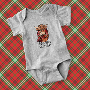 Body Vache Highland avec Morrison Red Tartan Scarf