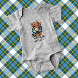 Body Vache Highland avec robe Campbell Écharpe Tartan