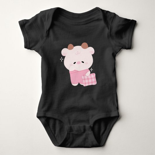 Body Vache mignonne endormie (Devant)