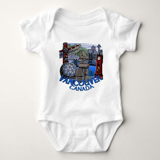 Body Vancouver Souvenir Baby One Piece / Jumper (Devant)