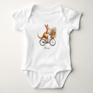 Body Vélo floral Kangaroo Bodysuit bébé