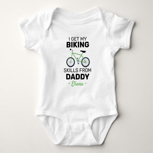 Body Vélo J'apprends Mes Compétences de Cyclisme de Pap (Devant)