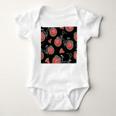 Body Vélos à roue de pastèque, motif d'été. (Devant)