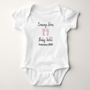 Body Venez bientôt, faire-part d'échéance de bébé