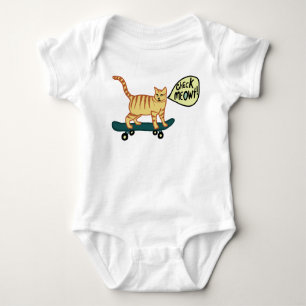 Body Vérifier Meowt Punny Skateboard Tabby Cat