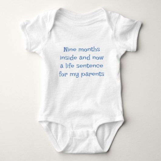 Body Veste de bébé avec slogan (Devant)