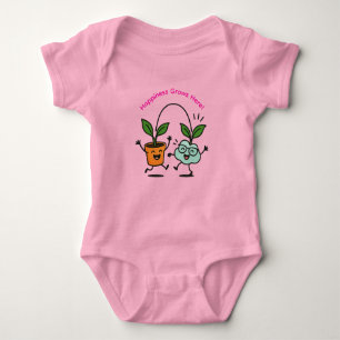 Body Vêtement de bébé Happy Plants – Le bonheur pousse