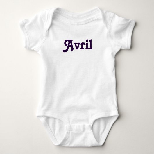 Body Vêtements bébé Avril (Devant)