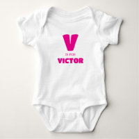 Vêtements bébé lettre V, Combinaison bébé avec pré