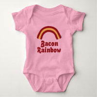 Vêtements de bébé d'arc-en-ciel de lard