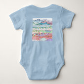 Body Vêtements de bébé. Design "Couches de terre" (Dos)