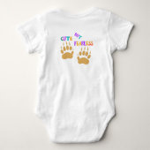 Body Vêtements de bébé en bodysuits 'Cute But Fearless (Dos)