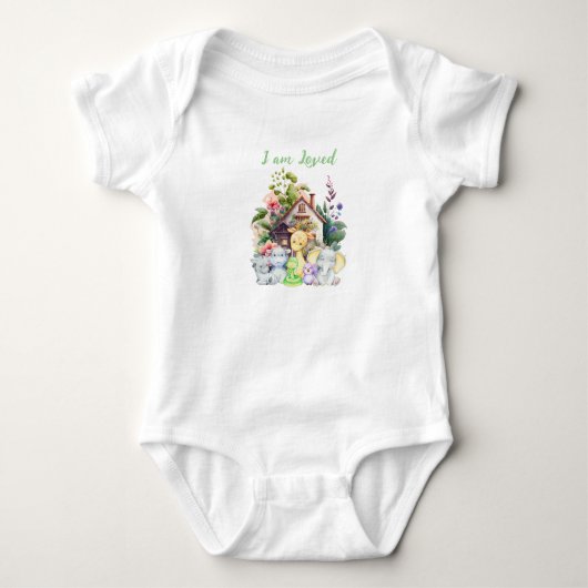Body Vêtements de bébé mignons | Je suis aimé (Devant)