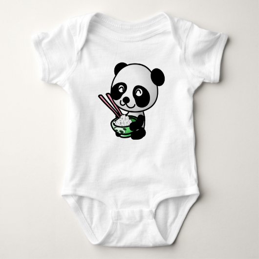 Body Vêtements de bébé. Panda. (Devant)