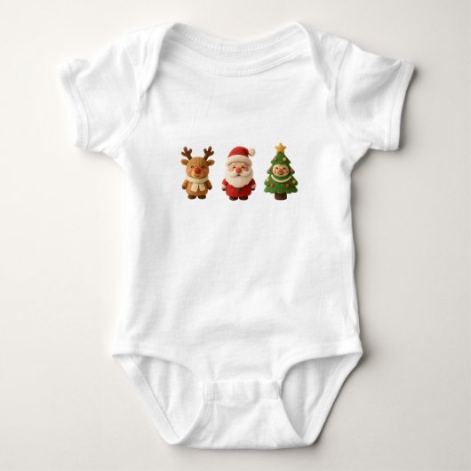 Body Vêtements de Noël Mignons pour Bébé – Renne (Devant)